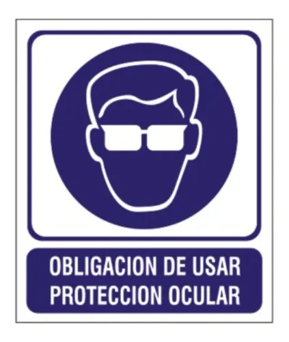 Cartel uso de protección ocular