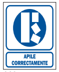 Cartel Apile Correctamente