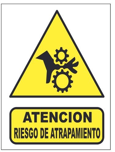 Cartel Riesgo de Atrapamiento
