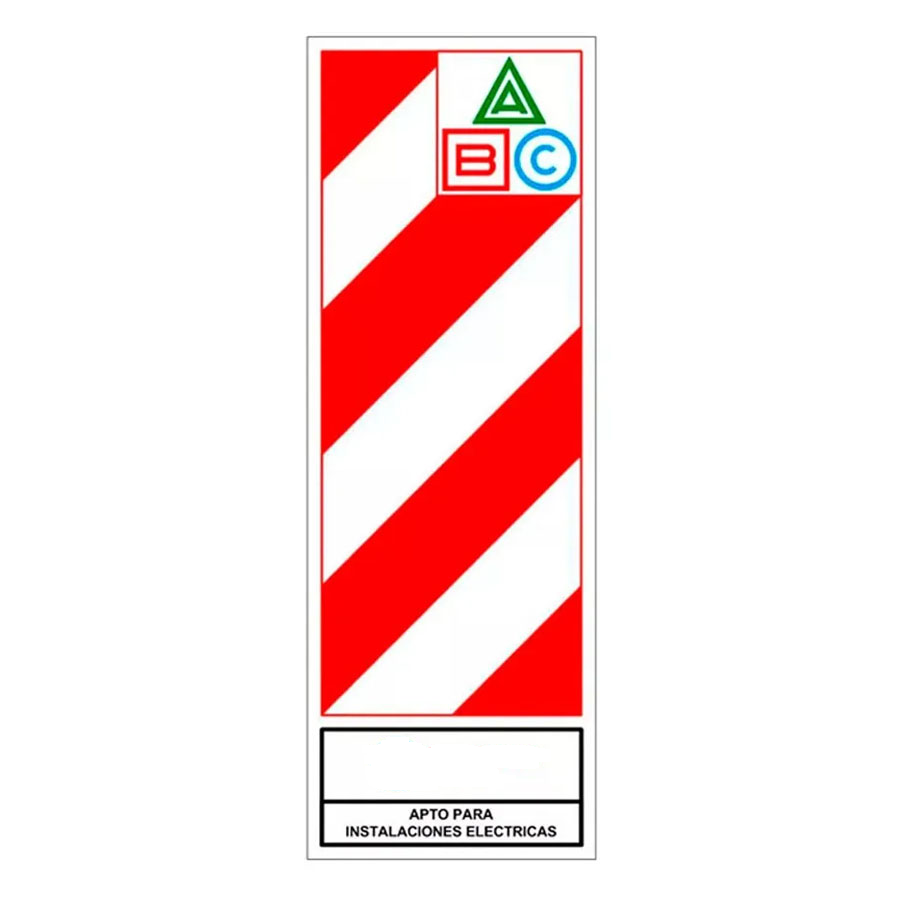 Cartel Chapa Baliza ABC