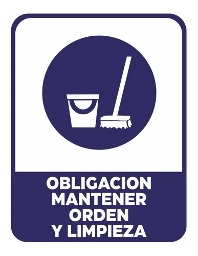 Cartel Orden y Limpieza